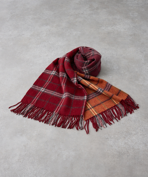 collex(コレックス)の「ウールリバーシブルチェックストール(ストール/ショール・レディース・グリーン系その他/レッド系その他/ブラック・フリー)」の5枚目の写真