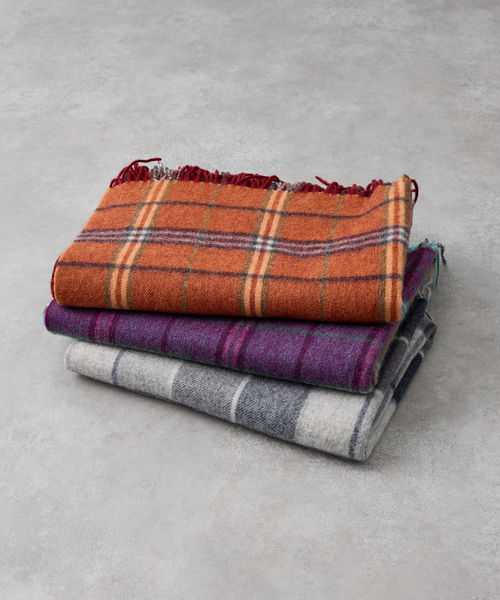 collex(コレックス)の「ウールリバーシブルチェックストール(ストール/ショール・レディース・グリーン系その他/レッド系その他/ブラック・フリー)」の7枚目の写真