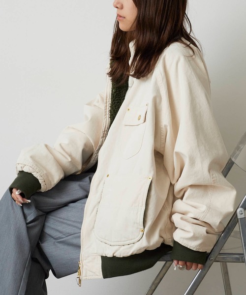 DIET BUTCHER SLIM SKIN(ダイエットブッチャースリムスキン)の「DIET BUTCHER SLIM SKIN/ダイエットブッチャースリムスキン Lite Duck “CITADEL” ダブルジップ BDUジャケット 冬服(ブルゾン・メンズ・ブラウン/ピンク/インディゴブルー/ナチュラル・FREE)」の16枚目の写真