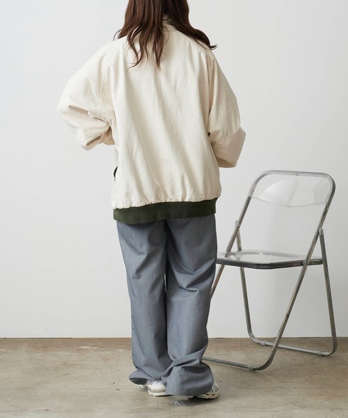 DIET BUTCHER SLIM SKIN(ダイエットブッチャースリムスキン)の「DIET BUTCHER SLIM SKIN/ダイエットブッチャースリムスキン Lite Duck “CITADEL” ダブルジップ BDUジャケット 冬服(ブルゾン・メンズ・ブラウン/ピンク/インディゴブルー/ナチュラル・FREE)」の20枚目の写真