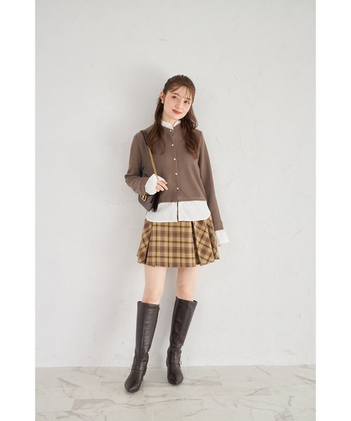 tocco closet(トッコ クローゼット)の「【ZOZO限定】ゴールド釦レイヤードライクニットトップス(ニット/セーター・レディース・グレー/ピンクベージュ/モカ/ネイビー・M)」の7枚目の写真