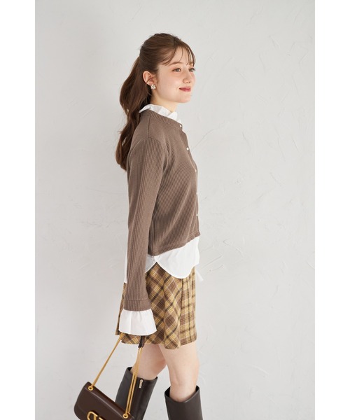 tocco closet(トッコ クローゼット)の「【ZOZO限定】ゴールド釦レイヤードライクニットトップス(ニット/セーター・レディース・グレー/ピンクベージュ/モカ/ネイビー・M)」の13枚目の写真