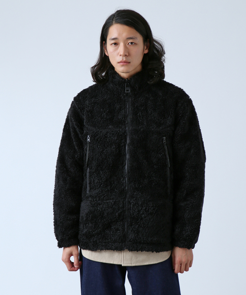 B.C STOCK（ベーセーストック）の「【OLIVEDRAB/オリーブドラブ】 リバーシブル PARK ボアジャケット（ブルゾン・メンズ・ベージュ/ブラウン/ブラック/グレー・LARGE/MEDIUM）」の2枚目の写真