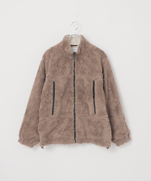 B.C STOCK（ベーセーストック）の「【OLIVEDRAB/オリーブドラブ】 リバーシブル PARK ボアジャケット（ブルゾン・メンズ・ベージュ/ブラウン/ブラック/グレー・LARGE/MEDIUM）」の8枚目の写真