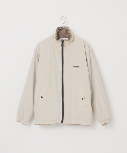 B.C STOCK（ベーセーストック）の「【OLIVEDRAB/オリーブドラブ】 リバーシブル PARK ボアジャケット（ブルゾン・メンズ・ベージュ/ブラウン/ブラック/グレー・LARGE/MEDIUM）」の11枚目の写真