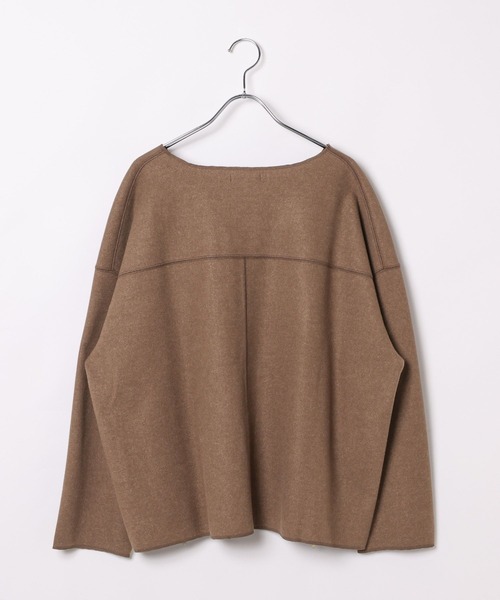 BAYFLOW(ベイフロー)の「ウールライクカットプルオーバー(Tシャツ/カットソー・レディース・アイボリー/ブラウン/ネイビー・FREE)」の22枚目の写真