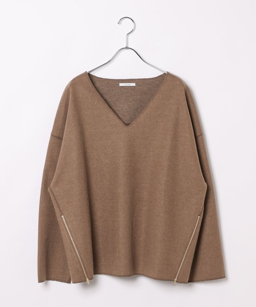 BAYFLOW(ベイフロー)の「ウールライクカットプルオーバー(Tシャツ/カットソー・レディース・アイボリー/ブラウン/ネイビー・FREE)」の13枚目の写真