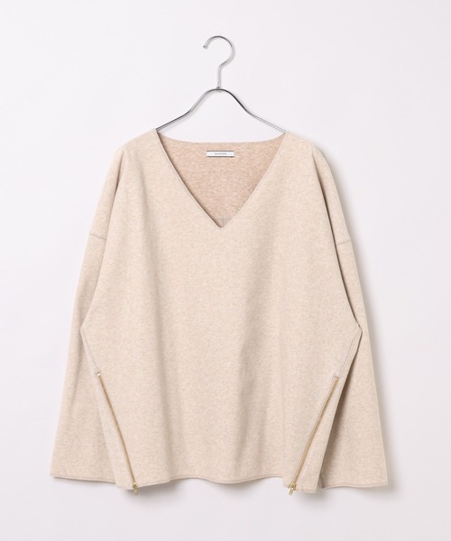 BAYFLOW(ベイフロー)の「ウールライクカットプルオーバー(Tシャツ/カットソー・レディース・アイボリー/ブラウン/ネイビー・FREE)」の14枚目の写真