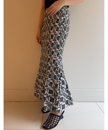 sara mallika（サラ マリカ）の「COTTON POPLIN SHIRRING SKIRT（スカート）」