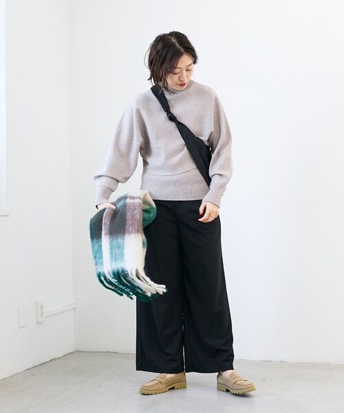 le.coeur blanc(ルクールブラン)の「The Bagmatiカラーチェックストール(ストール/ショール・レディース・グリーン系その他/イエロー系その他・FREE)」の21枚目の写真