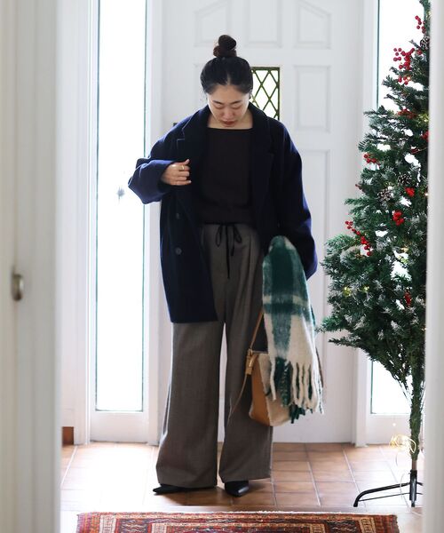 le.coeur blanc(ルクールブラン)の「The Bagmatiカラーチェックストール(ストール/ショール・レディース・グリーン系その他/イエロー系その他・FREE)」の17枚目の写真