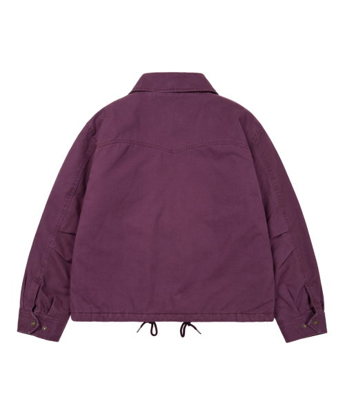 AAKAM(アーカム)の「4-Pocket Collar Work Jacket (Purple)(その他アウター・レディース・その他・1/2)」の2枚目の写真