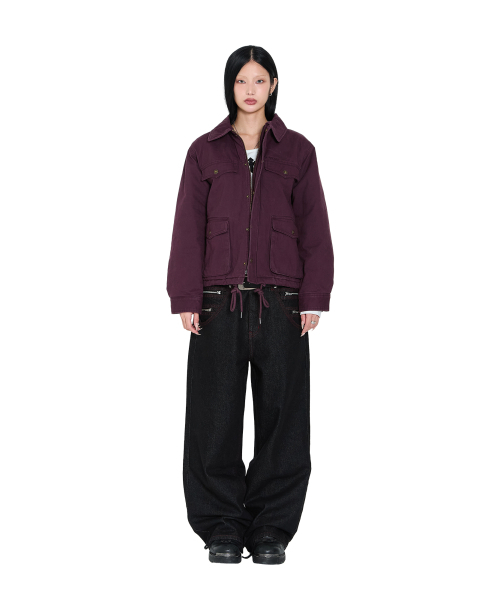AAKAM(アーカム)の「4-Pocket Collar Work Jacket (Purple)(その他アウター・レディース・その他・1/2)」の3枚目の写真