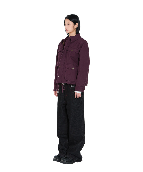 AAKAM(アーカム)の「4-Pocket Collar Work Jacket (Purple)(その他アウター・レディース・その他・1/2)」の4枚目の写真