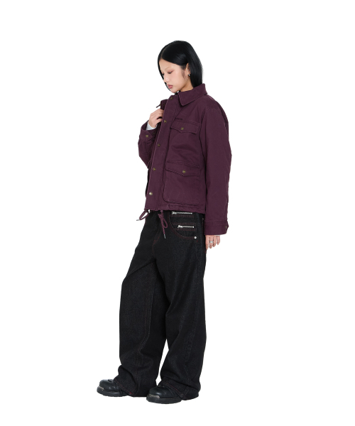 AAKAM(アーカム)の「4-Pocket Collar Work Jacket (Purple)(その他アウター・レディース・その他・1/2)」の7枚目の写真