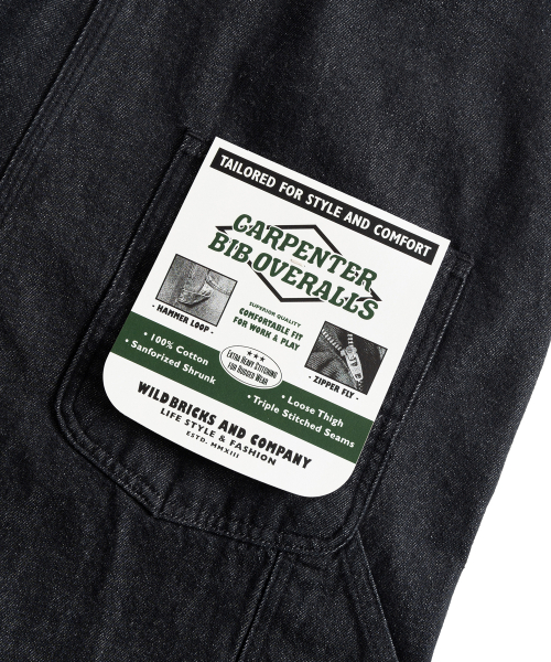 WILD BRICKS(ワイルドブリックス)の「LW CARPENTER OVERALLS (black)(サロペット/オーバーオール・メンズ・その他・LARGE/MEDIUM)」の10枚目の写真