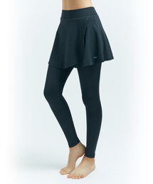 LAZYBEE（レイジービー）の「イージームーブ マルチスポーツ（ジムウェア ランニング ウォーター）2in1 レディース 9部レギンススカート（レギンス/スパッツ）」