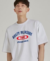 ギルティプレジャー ラウンドネック 15番手 コットン 半袖Tシャツ_ホワイト