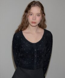 Twinkle Knit Cardigan_ Black