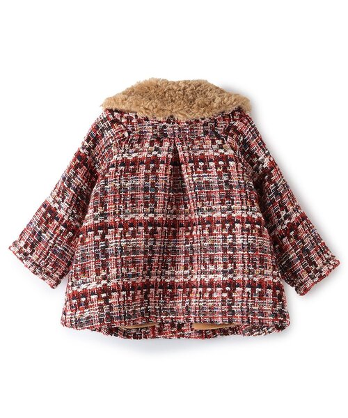 セール】ティペットつきロービングチェックコート（ダッフルコート