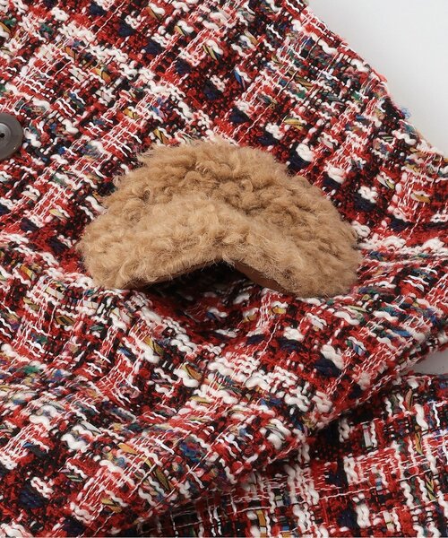 セール】ティペットつきロービングチェックコート（ダッフルコート