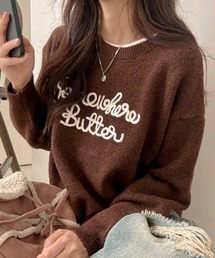 SHEENA（シーナ）の「コードロゴニットプルオーバー（ニット/セーター）」