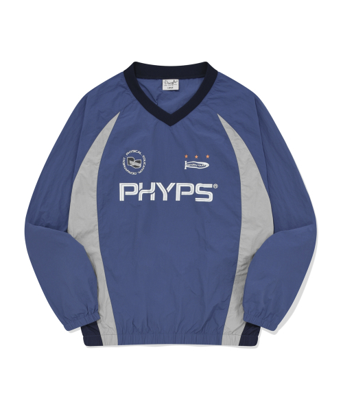 PHYSICAL DEPARTMENT（フィジカル デパートメント）の「ナイロンサッカー ロングスリーブ_ダークブルー（Tシャツ/カットソー・レディース・その他・SMALL/MEDIUM/LARGE/X-LARGE）」の2枚目の写真