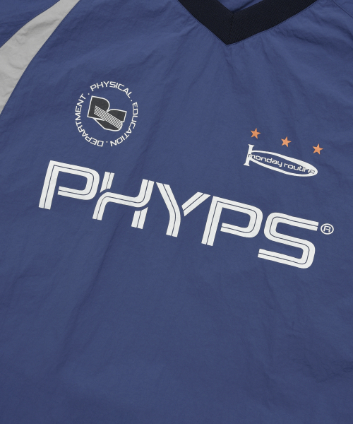 PHYSICAL DEPARTMENT（フィジカル デパートメント）の「ナイロンサッカー ロングスリーブ_ダークブルー（Tシャツ/カットソー・レディース・その他・SMALL/MEDIUM/LARGE/X-LARGE）」の5枚目の写真