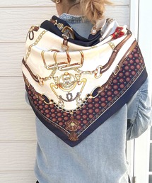 Q | ヨーロピアンサテンスカーフ(バンダナ/スカーフ)