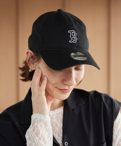 NEW ERA(ニューエラ)の「【別注】<NEW ERA>920 ウォッシュ ロゴ キャップ(キャップ・レディース・ブラック/ピンク/ダークブラウン/グレー・FREE)」の2枚目の写真