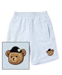ビーニーベアロゴ スウェットハーフパンツ - ホワイト