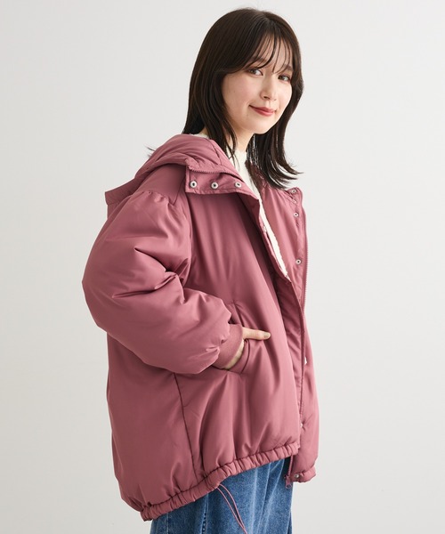 Green Parks(グリーンパークス)の「・swing by モンスターコート(その他アウター・レディース・カーキ/アイボリー/ブラック/ボルドー・FREE)」の4枚目の写真