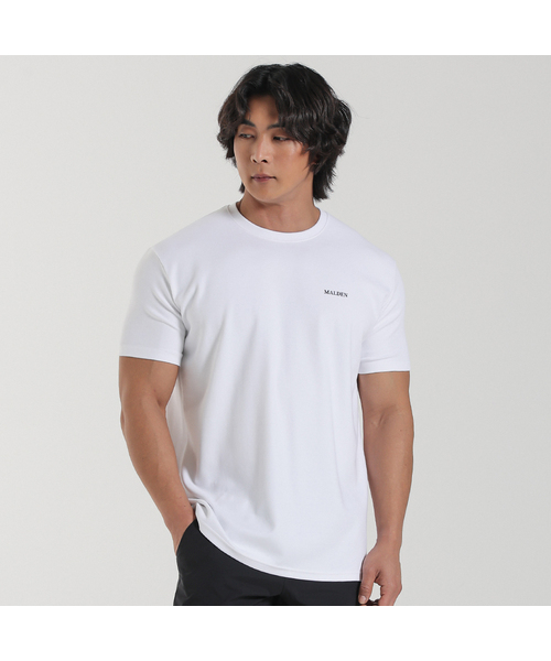 MALDEN(モールデン)の「ベーシックセミオーバーフィットロゴTシャツ(Tシャツ/カットソー・メンズ・ネイビー/ホワイト/ブラック/カーキ・LARGE/MEDIUM/SMALL/X-LARGE)」の2枚目の写真