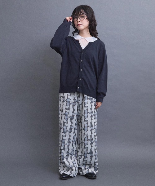 I am I in fact...（アイアムアイインファクト）の「BEAR PATTERN JQ パンツ（その他パンツ・レディース・グレー/ベージュ・FREE）」の12枚目の写真