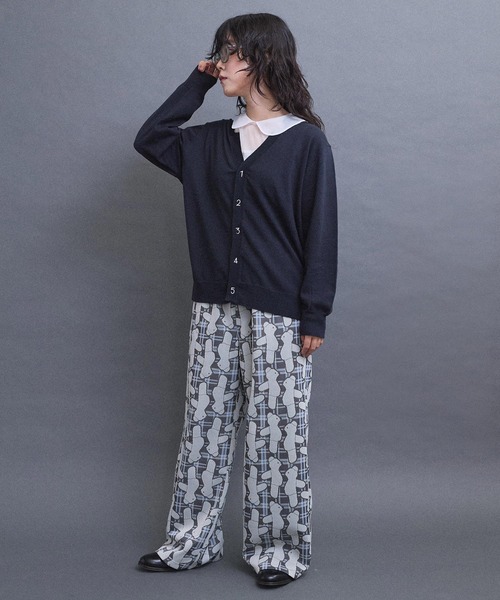 I am I in fact...（アイアムアイインファクト）の「BEAR PATTERN JQ パンツ（その他パンツ・レディース・グレー/ベージュ・FREE）」の15枚目の写真