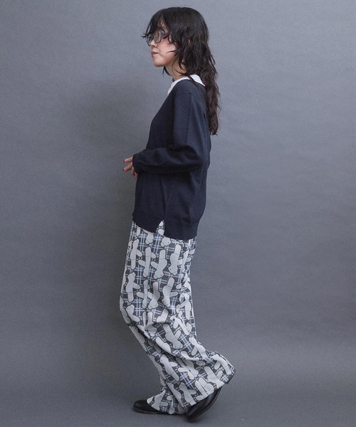 I am I in fact...（アイアムアイインファクト）の「BEAR PATTERN JQ パンツ（その他パンツ・レディース・グレー/ベージュ・FREE）」の16枚目の写真