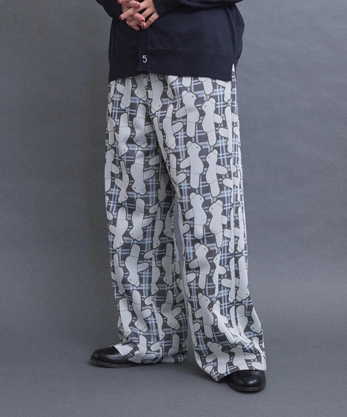 I am I in fact...（アイアムアイインファクト）の「BEAR PATTERN JQ パンツ（その他パンツ・レディース・グレー/ベージュ・FREE）」の6枚目の写真