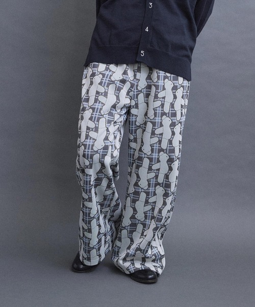 I am I in fact...（アイアムアイインファクト）の「BEAR PATTERN JQ パンツ（その他パンツ・レディース・グレー/ベージュ・FREE）」の8枚目の写真