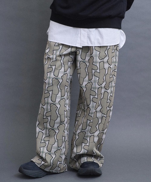 I am I in fact...（アイアムアイインファクト）の「BEAR PATTERN JQ パンツ（その他パンツ・レディース・グレー/ベージュ・FREE）」の21枚目の写真