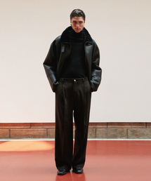 VERDEMAR（ベルデマール）の「Shearling Buckle Jacket_Black（ムートンコート）」