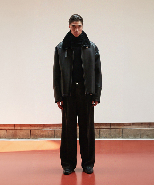 VERDEMAR(ベルデマール)の「Shearling Buckle Jacket_Black(ムートンコート・メンズ・その他・SMALL/MEDIUM/LARGE)」の2枚目の写真