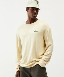 MAYOL（マイヨール）の「スマイルプリントクルーネックニット_ライトイエロー（ニット/セーター）」