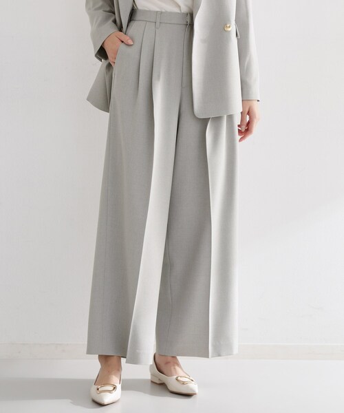 THE SHOP TK （ザ ショップ ティーケー ）の「【通勤にもデイリーにも】CAVIAN 2タックワイドパンツ/セットアップ可（その他パンツ・レディース・ネイビー/グレー・11/13/12）」の22枚目の写真