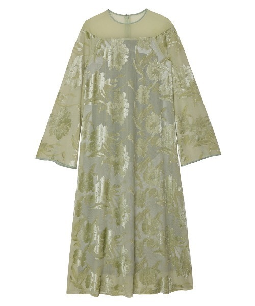 SHEER JACQUARD A LINE DRESS（ドレス）｜Ameri（アメリ）の