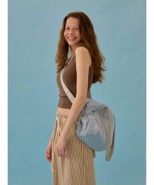 OMNIPOTENT（オムニポテント）の「Love&amp; cat duffel bag + pouch set _4colors（ボストンバッグ・レディース・チャコールグレー/スカイブルー/ブラウン/PINK・FREE）」の6枚目の写真