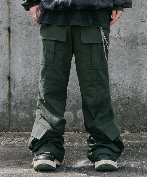 セール】フレアカーゴパンツ カーキ（その他パンツ）｜ROARINGRAD