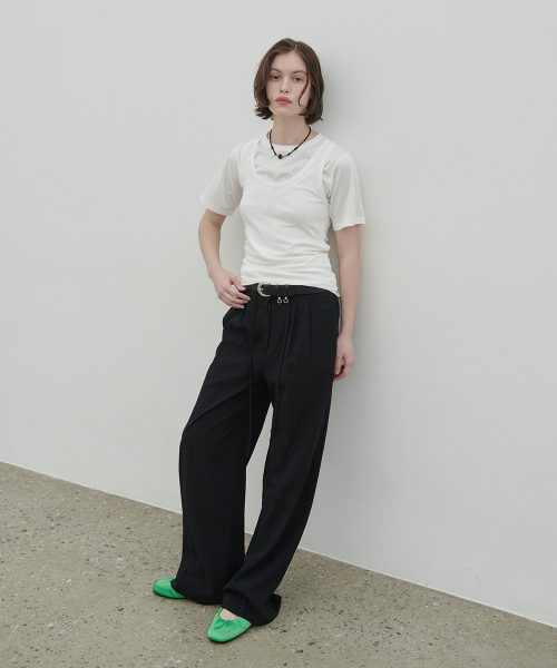 320SHOWROOM(320ショールーム)の「Luen Crinkle Summer Pants Black(スラックス・レディース・ブラック・SMALL/MEDIUM)」の2枚目の写真