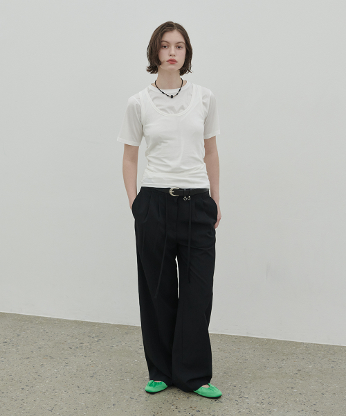 320SHOWROOM(320ショールーム)の「Luen Crinkle Summer Pants Black(スラックス・レディース・ブラック・SMALL/MEDIUM)」の3枚目の写真