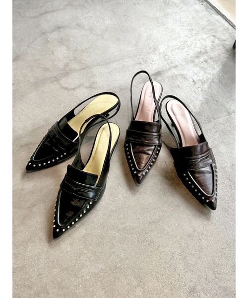 CALNAMUR（カルナムール）の「バイカラーローファーミュール（サンダル・レディース・ブラウン/ブラック・SMALL/MEDIUM/LARGE）」の6枚目の写真