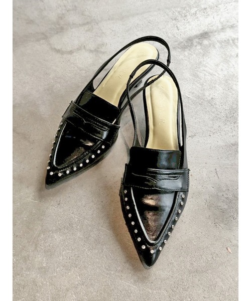 CALNAMUR（カルナムール）の「バイカラーローファーミュール（サンダル・レディース・ブラウン/ブラック・SMALL/MEDIUM/LARGE）」の2枚目の写真